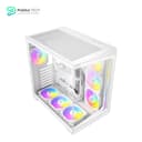 Antec C5 ARGB White, 7 x 120mm ARGB PWM Fans Included, Up to 10 Fans Simultaneously, Type-C 3.2 Gen 2 Port, Seamless Tempered Glass Front & Side Panels, 360mm Radiator Support, Mid-Tower ATX PC Case 5
