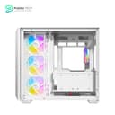 Antec C5 ARGB White, 7 x 120mm ARGB PWM Fans Included, Up to 10 Fans Simultaneously, Type-C 3.2 Gen 2 Port, Seamless Tempered Glass Front & Side Panels, 360mm Radiator Support, Mid-Tower ATX PC Case 15