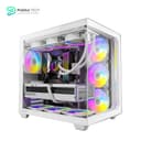 Antec C5 ARGB White, 7 x 120mm ARGB PWM Fans Included, Up to 10 Fans Simultaneously, Type-C 3.2 Gen 2 Port, Seamless Tempered Glass Front & Side Panels, 360mm Radiator Support, Mid-Tower ATX PC Case 1
