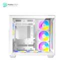 Antec C5 ARGB White, 7 x 120mm ARGB PWM Fans Included, Up to 10 Fans Simultaneously, Type-C 3.2 Gen 2 Port, Seamless Tempered Glass Front & Side Panels, 360mm Radiator Support, Mid-Tower ATX PC Case 12