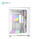 Antec C5 ARGB White, 7 x 120mm ARGB PWM Fans Included, Up to 10 Fans Simultaneously, Type-C 3.2 Gen 2 Port, Seamless Tempered Glass Front & Side Panels, 360mm Radiator Support, Mid-Tower ATX PC Case 8