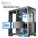 Antec C8 ARGB, 2X TQR 160mm & 1x TQ 140mm ARGB PWM Fans Included,Dual-Chamber Layout, Type-C, 360mm Radiator Support, Seamless TG Front & Side Panels, RTX 40 Compatible, Full-Tower E-ATX PC Case 3