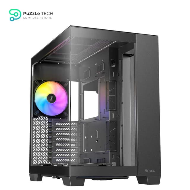 Antec C8 ARGB, 2X TQR 160mm & 1x TQ 140mm ARGB PWM Fans Included,Dual-Chamber Layout, Type-C, 360mm Radiator Support, Seamless TG Front & Side Panels, RTX 40 Compatible, Full-Tower E-ATX PC Case