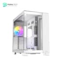 Antec C8 ARGB White, 2x TQR 160mm & 1x TQ 140mm ARGB PWM Fans Included,dual-chamber layout, Type-C, 360mm Radiator Support, Seamless TG Front & Side Panels, RTX 40 compatible, Full-Tower E-ATX PC Case 3