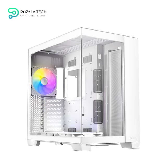 Antec C8 ARGB White, 2x TQR 160mm & 1x TQ 140mm ARGB PWM Fans Included,dual-chamber layout, Type-C, 360mm Radiator Support, Seamless TG Front & Side Panels, RTX 40 compatible, Full-Tower E-ATX PC Case