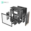 Antec Flux Wood - 5 x PWM Fans Included - High-Airflow Front Panel with Birch Wood - Type-C - 420mm Radiator & Back Connect Motherboard Support - Up to 9 Fans Simultaneously - Mid-Tower E-ATX PC Case 7