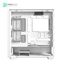 Antec Flux Wood White - 5 x PWM Fans Included - High-Airflow Front Panel with Birch Wood - Type-C - 420mm Radiator & Back Connect Motherboard Support - Up to 9 Fans Simultaneously - Mid-Tower E-ATX PC Case 10