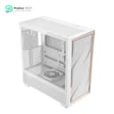 Antec Flux Wood White - 5 x PWM Fans Included - High-Airflow Front Panel with Birch Wood - Type-C - 420mm Radiator & Back Connect Motherboard Support - Up to 9 Fans Simultaneously - Mid-Tower E-ATX PC Case 15