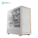 Antec Flux Wood White - 5 x PWM Fans Included - High-Airflow Front Panel with Birch Wood - Type-C - 420mm Radiator & Back Connect Motherboard Support - Up to 9 Fans Simultaneously - Mid-Tower E-ATX PC Case 1