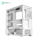 Antec Flux Wood White - 5 x PWM Fans Included - High-Airflow Front Panel with Birch Wood - Type-C - 420mm Radiator & Back Connect Motherboard Support - Up to 9 Fans Simultaneously - Mid-Tower E-ATX PC Case 9