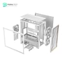 Antec Flux Wood White - 5 x PWM Fans Included - High-Airflow Front Panel with Birch Wood - Type-C - 420mm Radiator & Back Connect Motherboard Support - Up to 9 Fans Simultaneously - Mid-Tower E-ATX PC Case 7