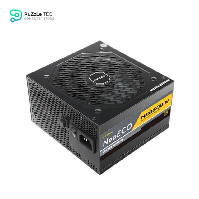 Antec NeoECO, NE850G M ATX3.0, 850W Full Modular PSU, 80 Plus Gold Certified, PCIE 5.0 Support, PhaseWave Design, Japanese Caps, Zero RPM Manager, Silent 120mm Fan, 10-Year Warranty