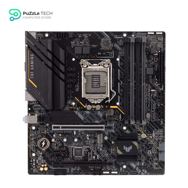 Asus TUF Gaming B560M-E LGA 1200 Micro ATX Motherboard DDR4 (PCIe 4.0 - two M.2 slots - 8 Power stages - Realtek 2.5Gb Ethernet - DisplayPort 1.4 - HDMI 2.0 - USB 3.2 Gen 2 Type-C)
