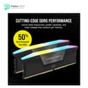 CORSAIR VENGEANCE RGB DDR5 RAM 32GB (2x16GB) 6000MHz CL36 Intel XMP iCUE Compatible Computer Memory - Black 3