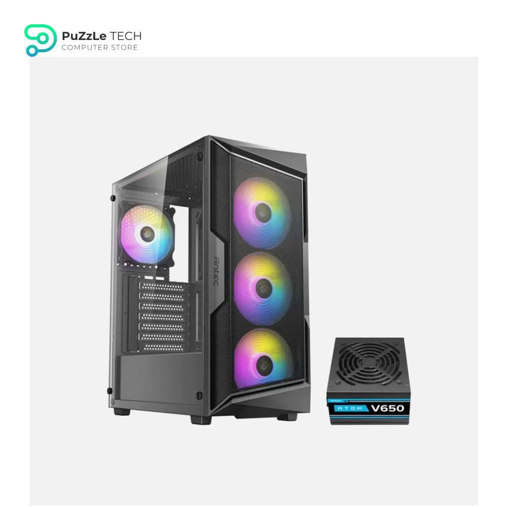 Case Antec AX61 Elite 4Fan 120M ARGB+PSU Antec Atom B650