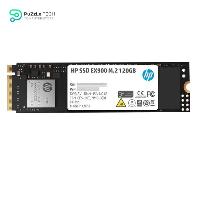 HP EX900 120GB M.2 2280 PCIe 3.0 x4 NVMe Internal Solid State Drive