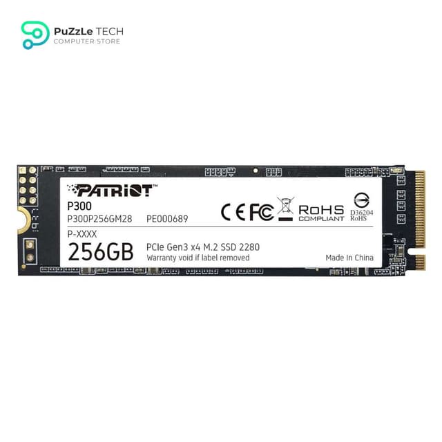 Patriot P300 M.2 2280 256GB PCIe Gen3 x4 NVMe 1.3 Internal Solid State Drive