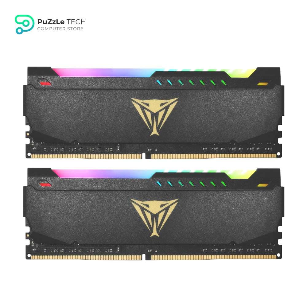 Patriot Viper Steel RGB DDR4 RAM 32GB (2X16GB) 3200MHz CL16 UDIMM Desktop Gaming Memory Kit
