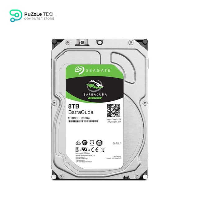Seagate BarraCuda 8TB Internal Hard Drive HDD 3.5 Inch SATA 6 Gb/s 5400 RPM 256MB Cache for Computer Desktop (ST8000DM004)