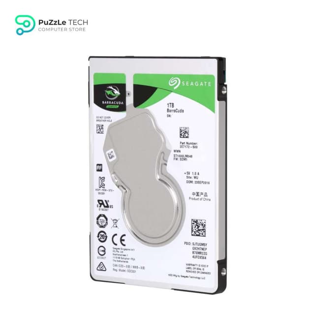 Seagate BarraCuda HDD 1 TB 2.5 Inch Internal Hard Drive 128 MB Cache SATA