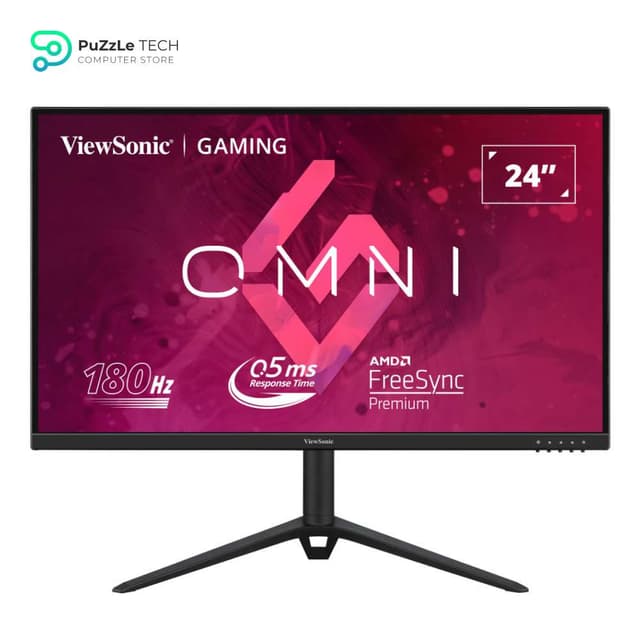 ViewSonic VX2428J 24 Inch 180Hz 0.5Ms FHD Fast IPS Gaming Monitor - Ergonomically Designed Stand for comfortable posture