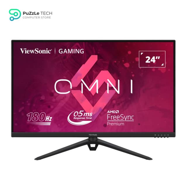 ViewSonic VX2428J 24 Inch 180Hz 0.5Ms FHD Fast IPS Gaming Monitor - Ergonomically Designed Stand for comfortable posture